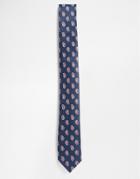 Selected Homme Paisley Tie - Blue
