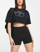 Brave Soul West Legging Shorts In Black