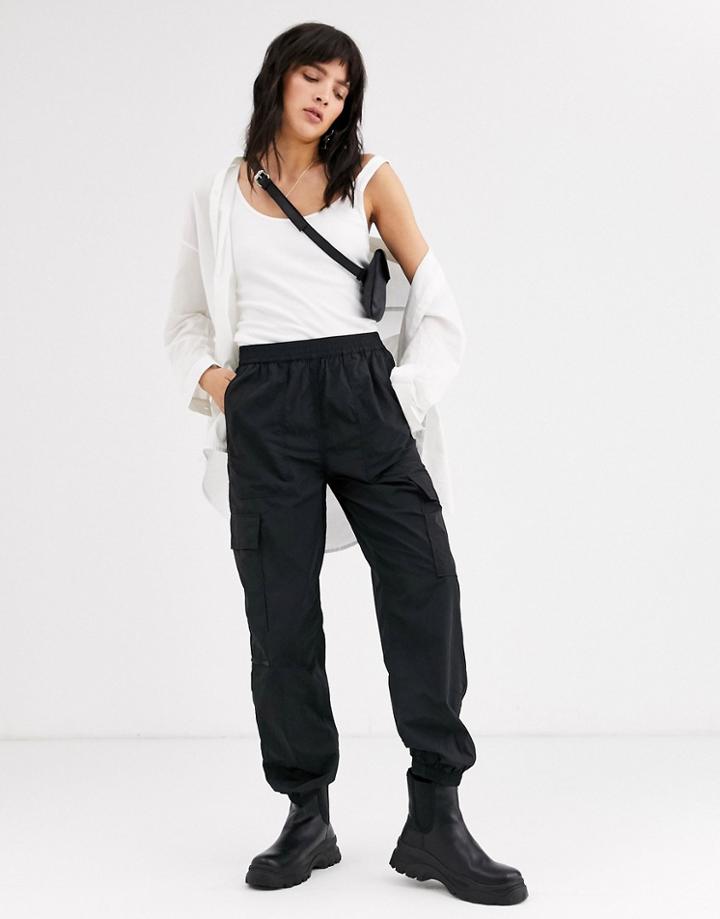 Weekday Max Sporty Sweatpants In Black