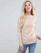 B.young Cashmere Mix Sweater - Pink