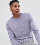 Noak Relaxed Fit Long Sleeve T-shirt - Purple