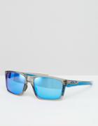Oakley Square Mainlink Sunglasses With Blue Flash Lens - Clear