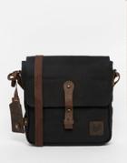 Lyle & Scott Canvas Cross Body Bag - Black
