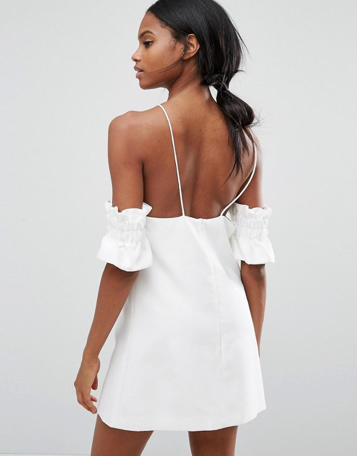 C/meo Collective Double Take Mini Dress - White