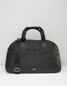 Armani Jeans All Over Logo Holdall - Black
