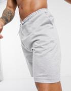 Asos 4505 Icon Training Sweat Shorts In Gray Marl-grey
