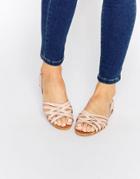 Asos Jinny Leather Summer Shoes - Pink