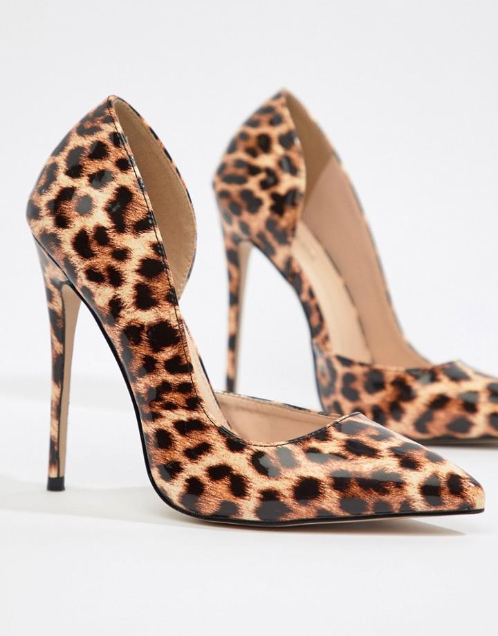 Public Desire Sweet Leopard Patent Pumps - Multi