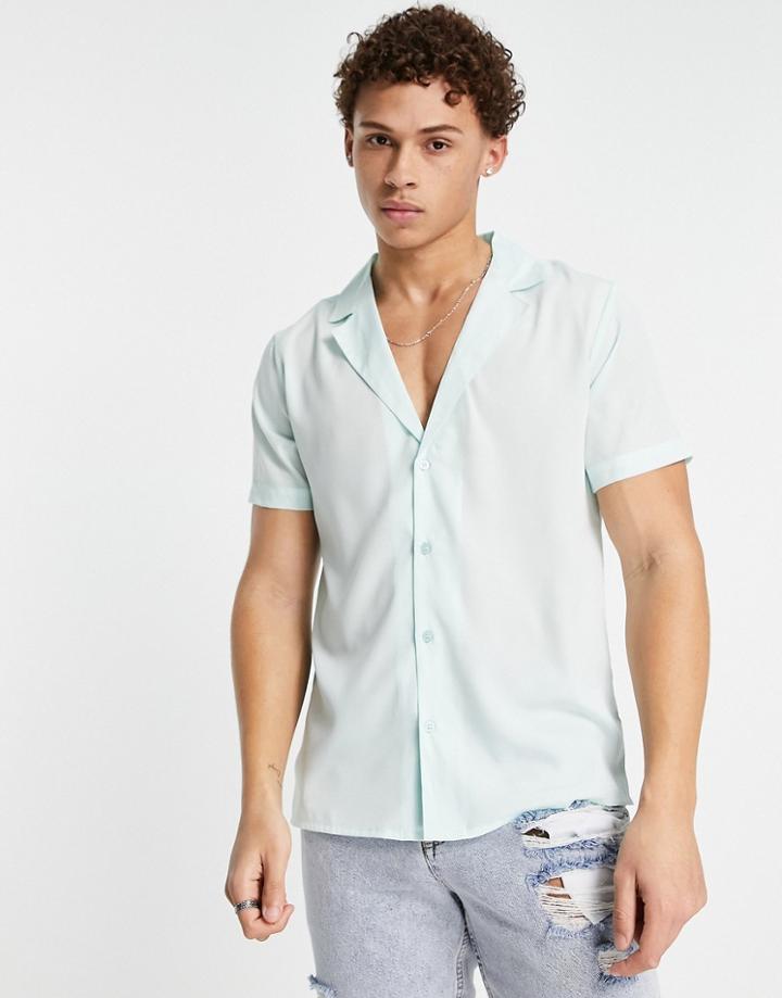 Another Influence Short Sleeve Shirt Mint Green
