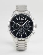 Tommy Hilfiger 1791469 Chronograph Bracelet Watch In Silver 46mm - Silver