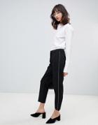 Selected Norra Cropped Tailored Pants - Black