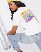 Quiksilver Og Screen Cropped T-shirt In White