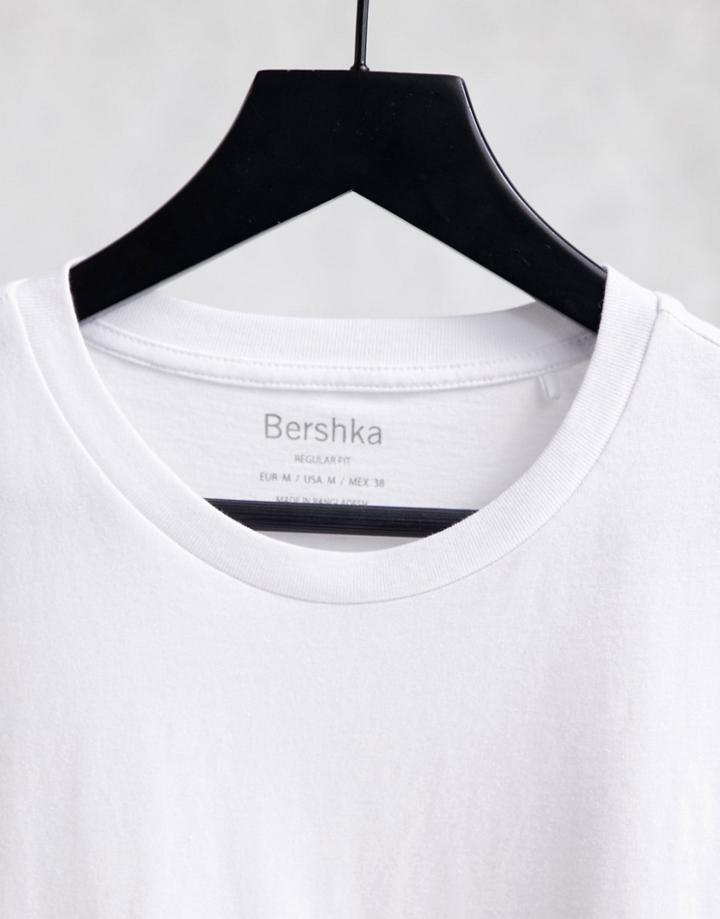 Bershka Regular T-shirt In White