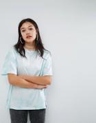 Asos T-shirt In Abstract Tie Dye - Blue