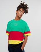 Asos Oversized T-shirt With Color Block And Nothing Less Print - Multi