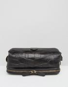 Ted Baker Toiletry Bag In Leather - Black