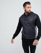 New Look Jersey Jacket With Hood In Black - Black