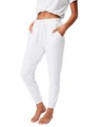Cotton: On Super Soft Sleep Sweatpants In Light Gray Heather - Part Of A Set-grey