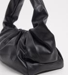 Glamorous Slouchy Ruched Shoulder Bag In Black