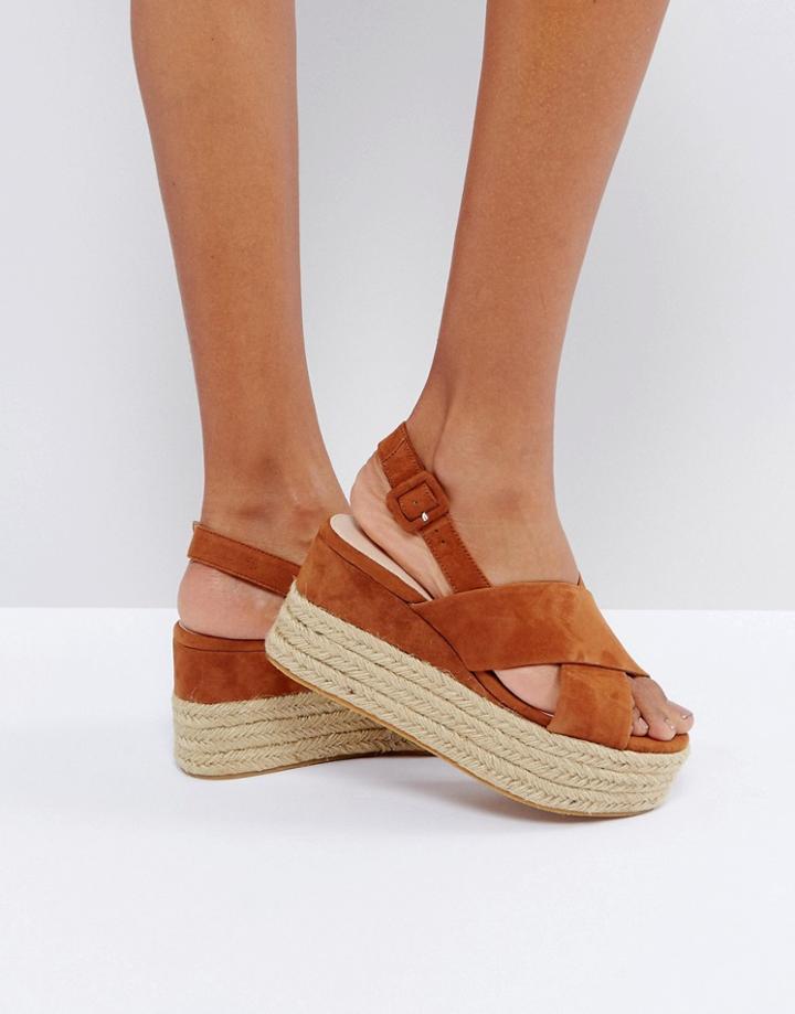Mango Wedge Espadrille Sandals - Beige