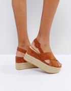 Mango Wedge Espadrille Sandals - Beige