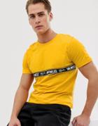 Jack & Jones Core T-shirt With Taping Detail-gold