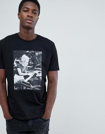 Asos Design Lady Gaga Relaxed T-shirt - Black