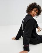 Cheap Monday White Zip Through Back Sweatshirt - Black