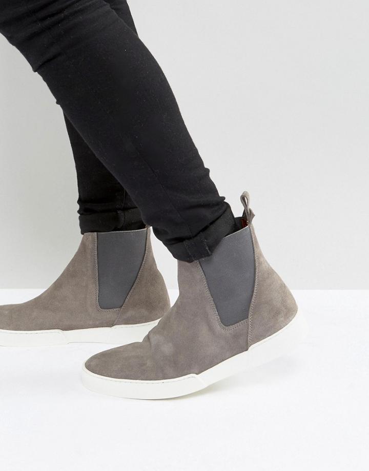 Zign Suede Chelsea Sneakers - Gray