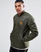 Adidas Originals Quilted Superstar Bomber Jacket Ay9144 - Green