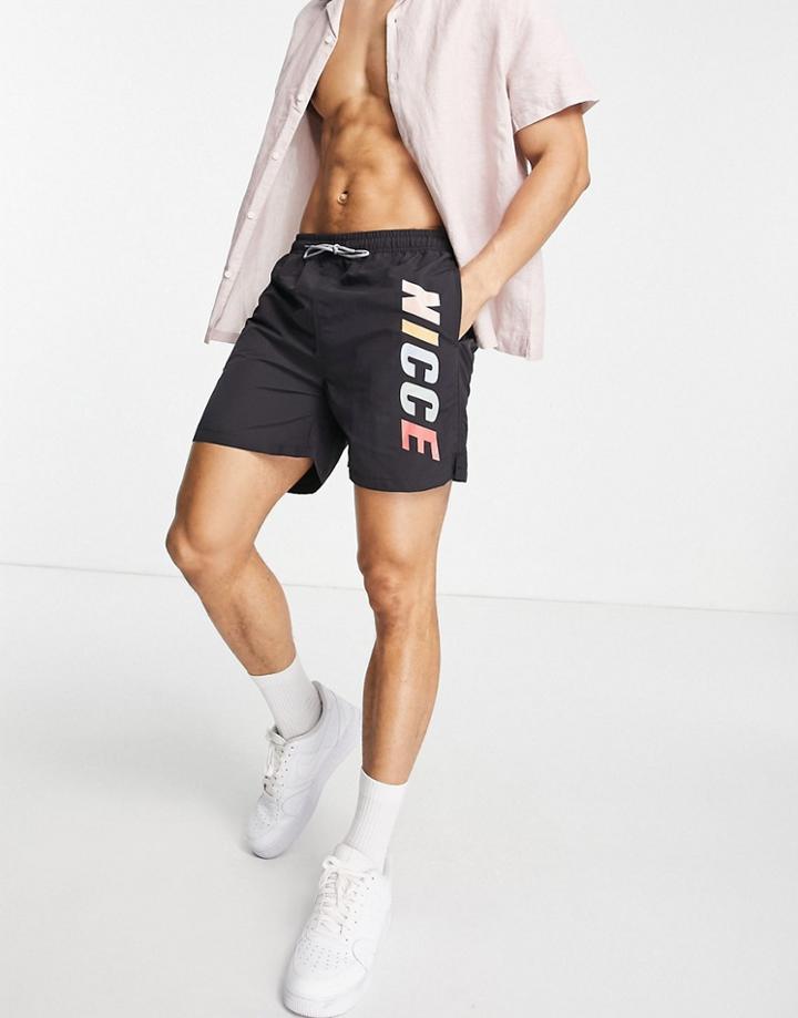 Nicce Myriad Shorts In Black