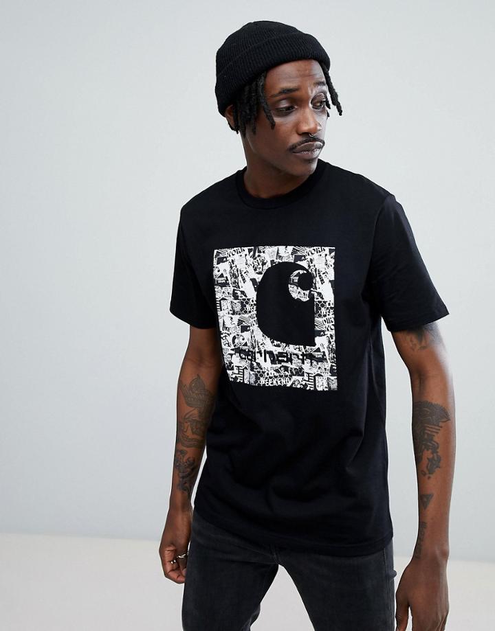 Carhartt Wip Collage T-shirt In Black - Black