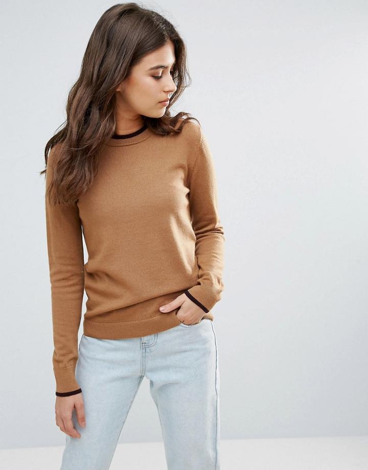 Wood Wood Merino Wool Sweater - Brown