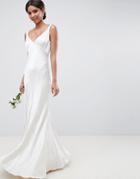 Ghost Bridesmaid Maxi Dress With Cowl Back - White