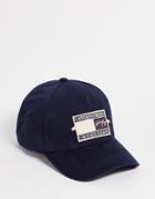 Tommy Hilfiger Signature Badge Cap In Navy