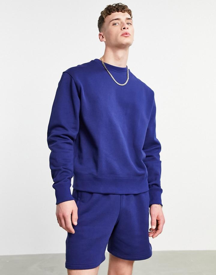 Adidas Originals X Pharrell Williams Premium Sweatshirt In Navy