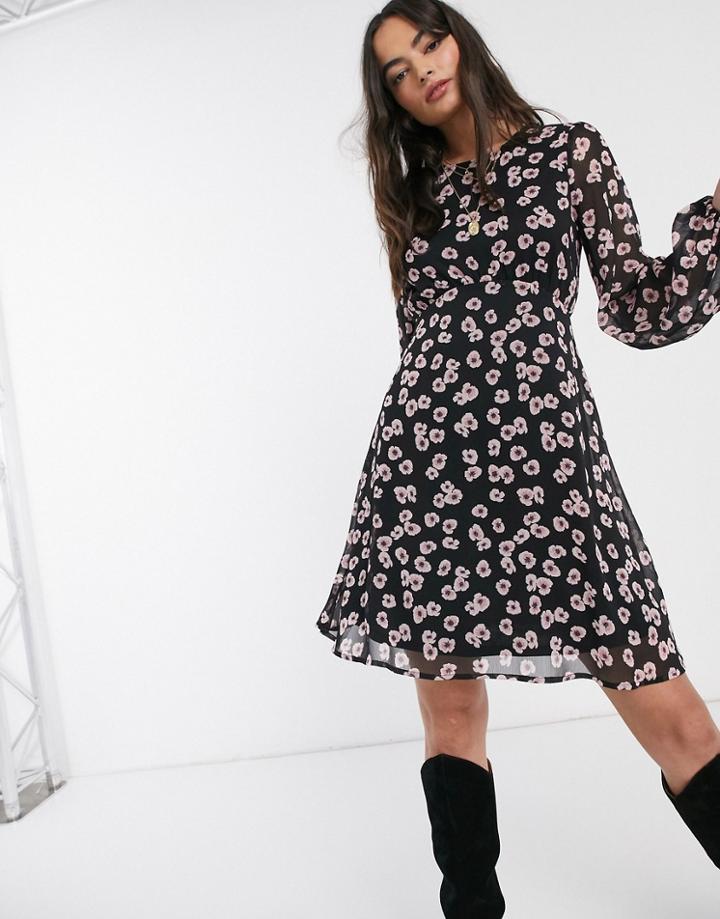 Y.a.s Deryn Tie Waist Midi Dress-multi