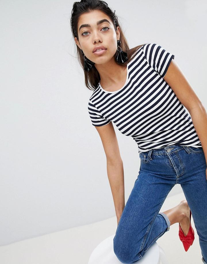 Mango Short Sleeved Basic Tee - Multi