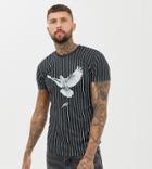 Mauvais Muscle T-shirt In Stripe - Black