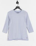 Reebok Os Smartvent Long Sleeve T-shirt In Denim Dust-blues
