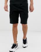 Another Influence Cargo Shorts In Black - Black