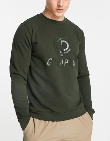 Gympro Apparel Classic Sweatshirt In Khaki-green