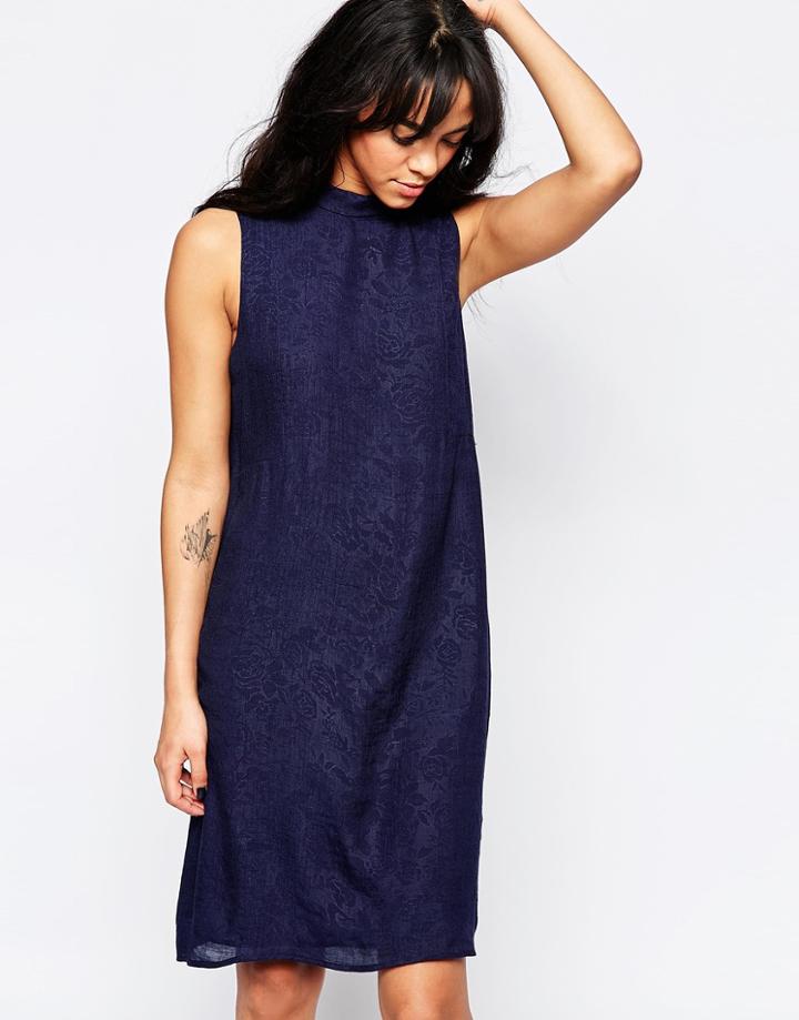 Minimum Lace Shift Dress - Navy