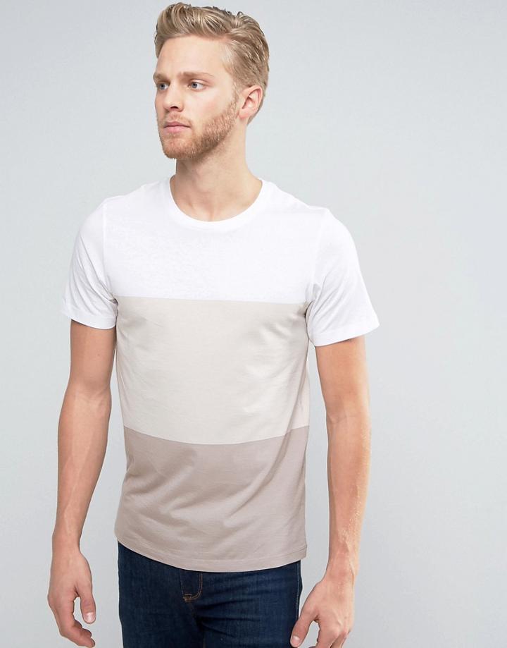 Jack & Jones Premium Color Block T-shirt - Stone