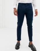 Asos Design Slim Smart Jeans In Blue