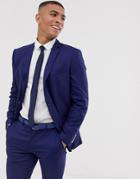 Selected Homme Slim Suit Jacket With Patch Pockets In Blue