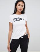 Dkny Logo T Shirt - White