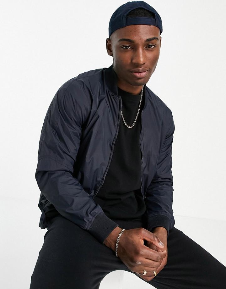 French Connection Bomber Jacket In Navy-blues