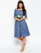 Asos Wedding Lace Prom Dress - Blue