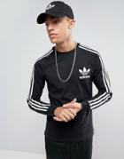 Adidas Originals Longsleeved California T-shirt In Black Bk5864 - Black